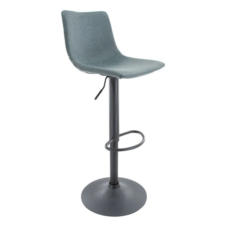 Tilbury Modern Adjustable Bar Stool With Footrest thumbnail 2