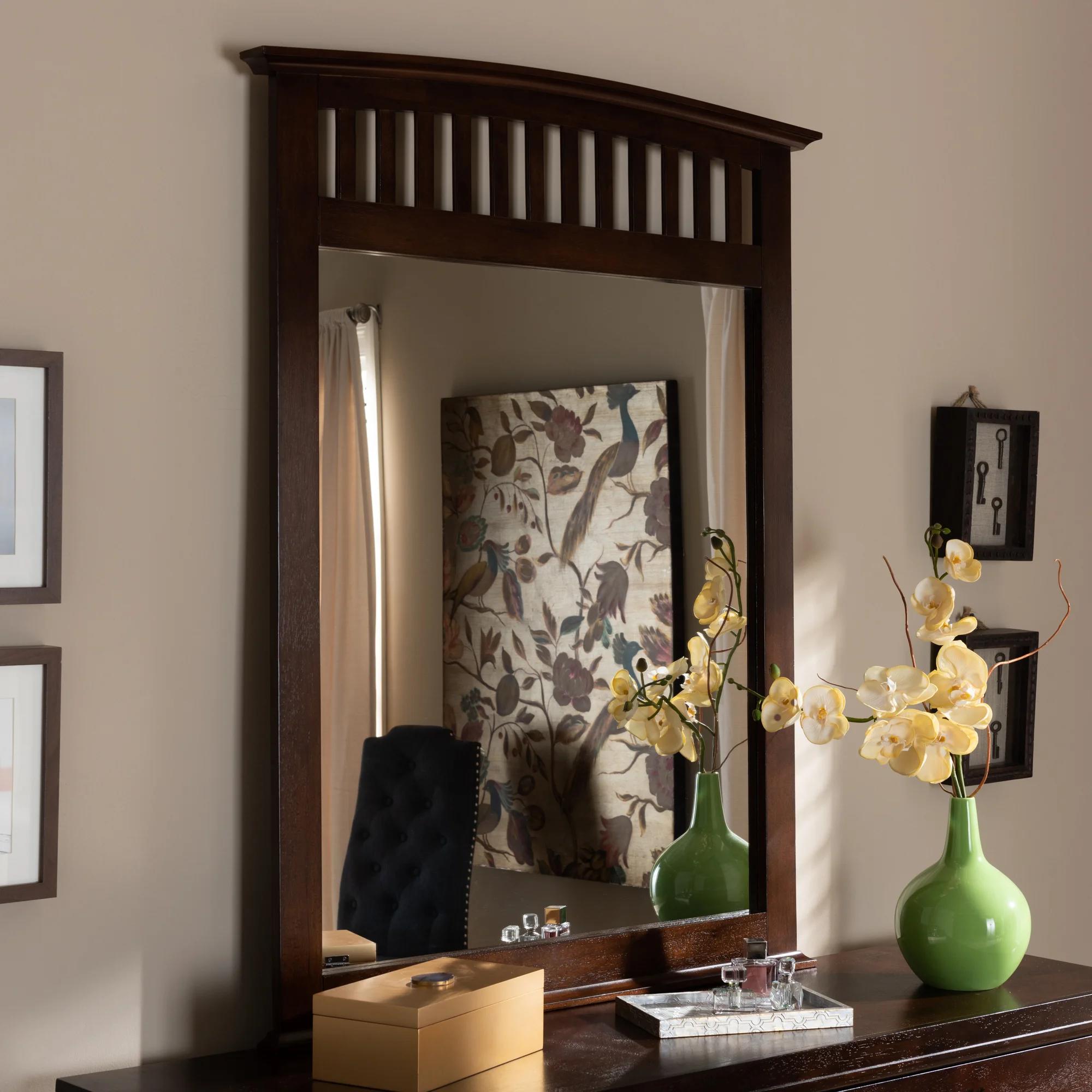 Fincastle Rectangle Wood Dresser Mirror thumbnail 4