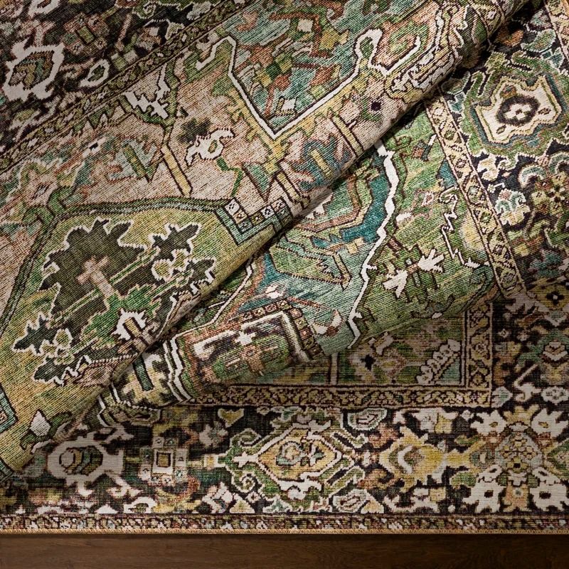 Albion Performance Black Green Rug thumbnail 3
