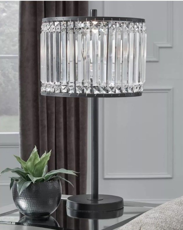 Gracella Metal Table Lamp Black thumbnail 2
