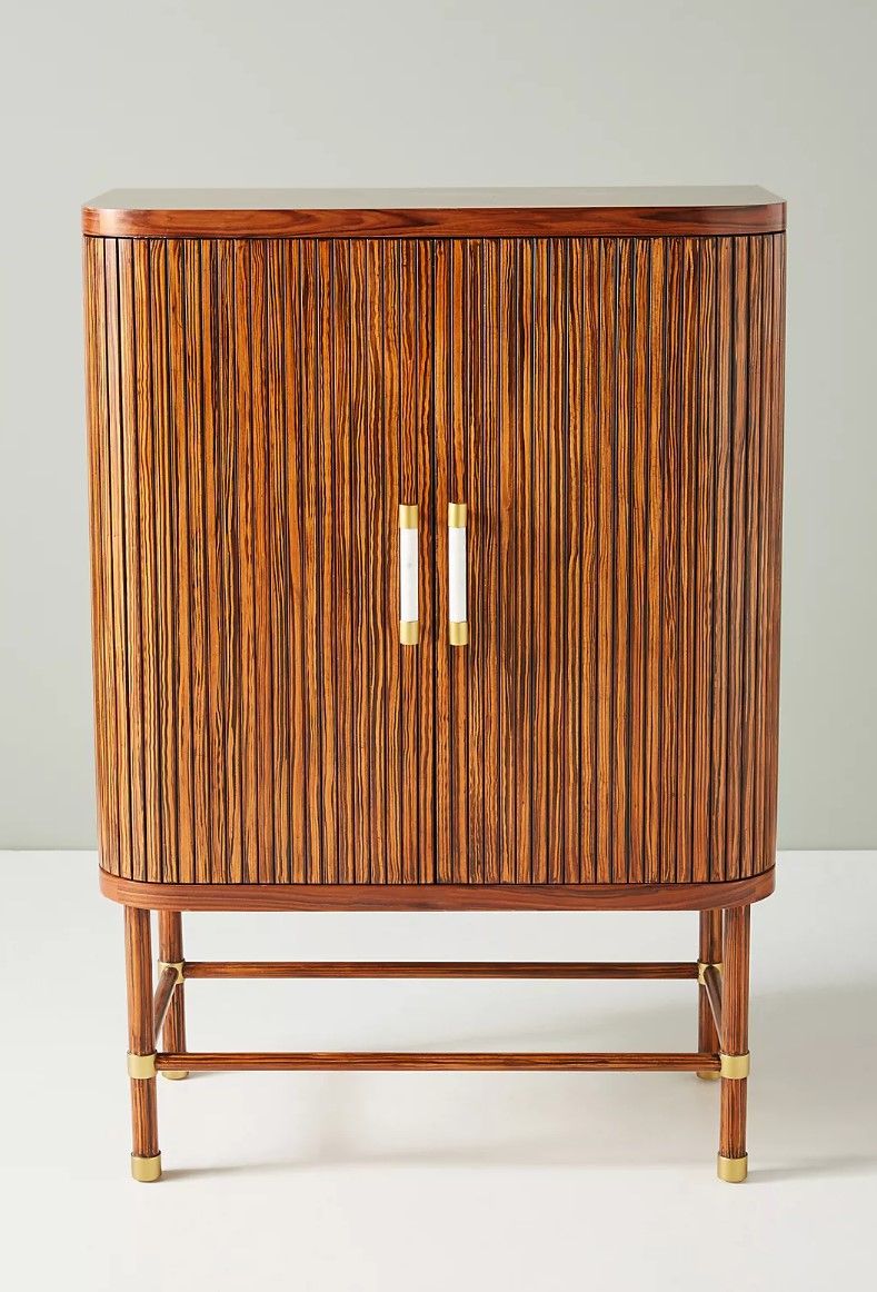 Deluxe Tamboured Bar Cabinet thumbnail 3