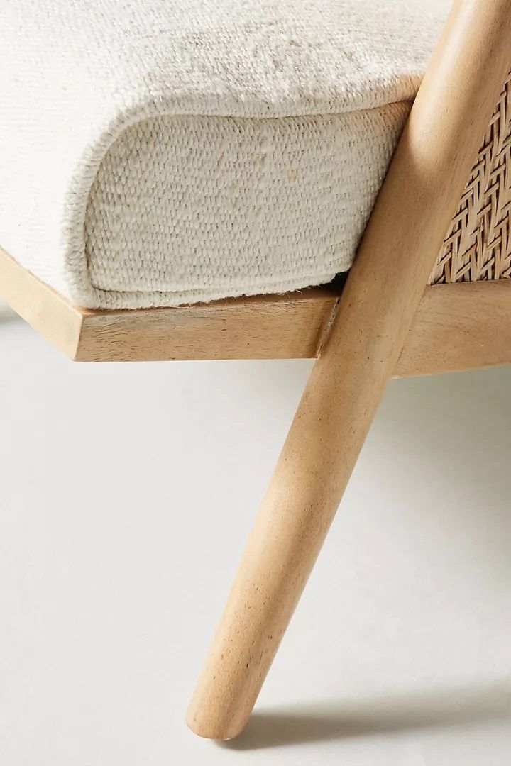 Linen Cane Chair thumbnail 5
