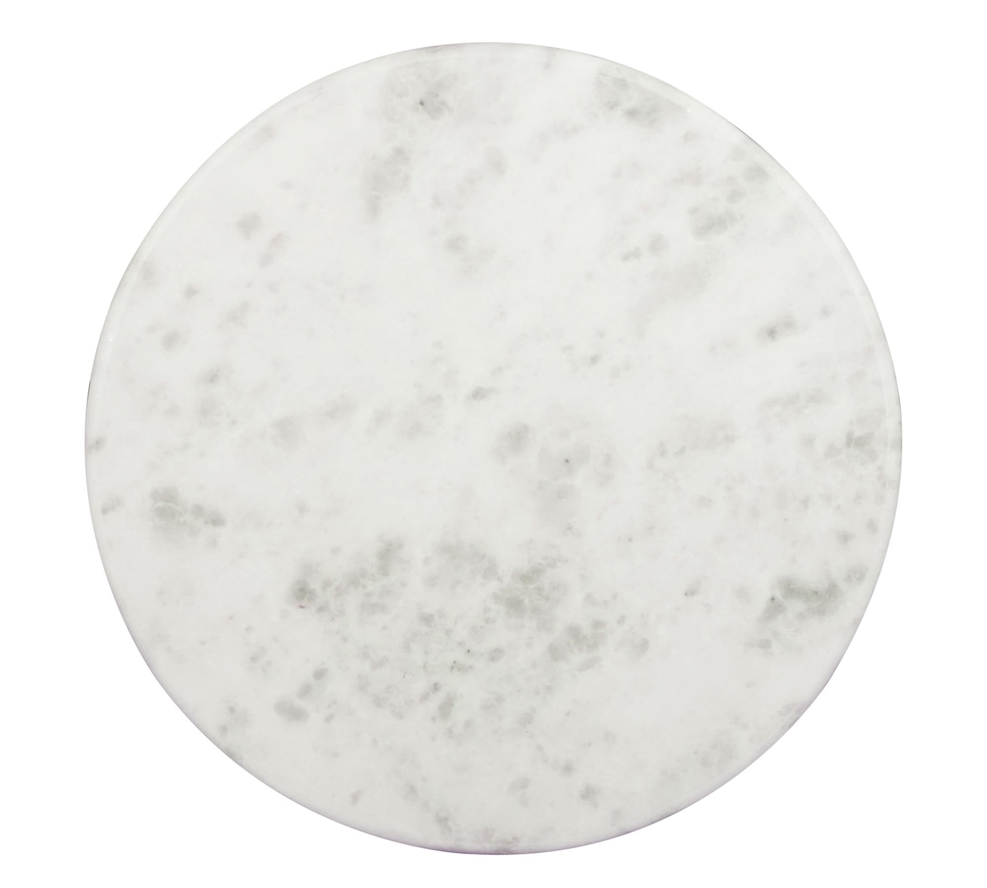 Christie Round Marble End Table thumbnail 3