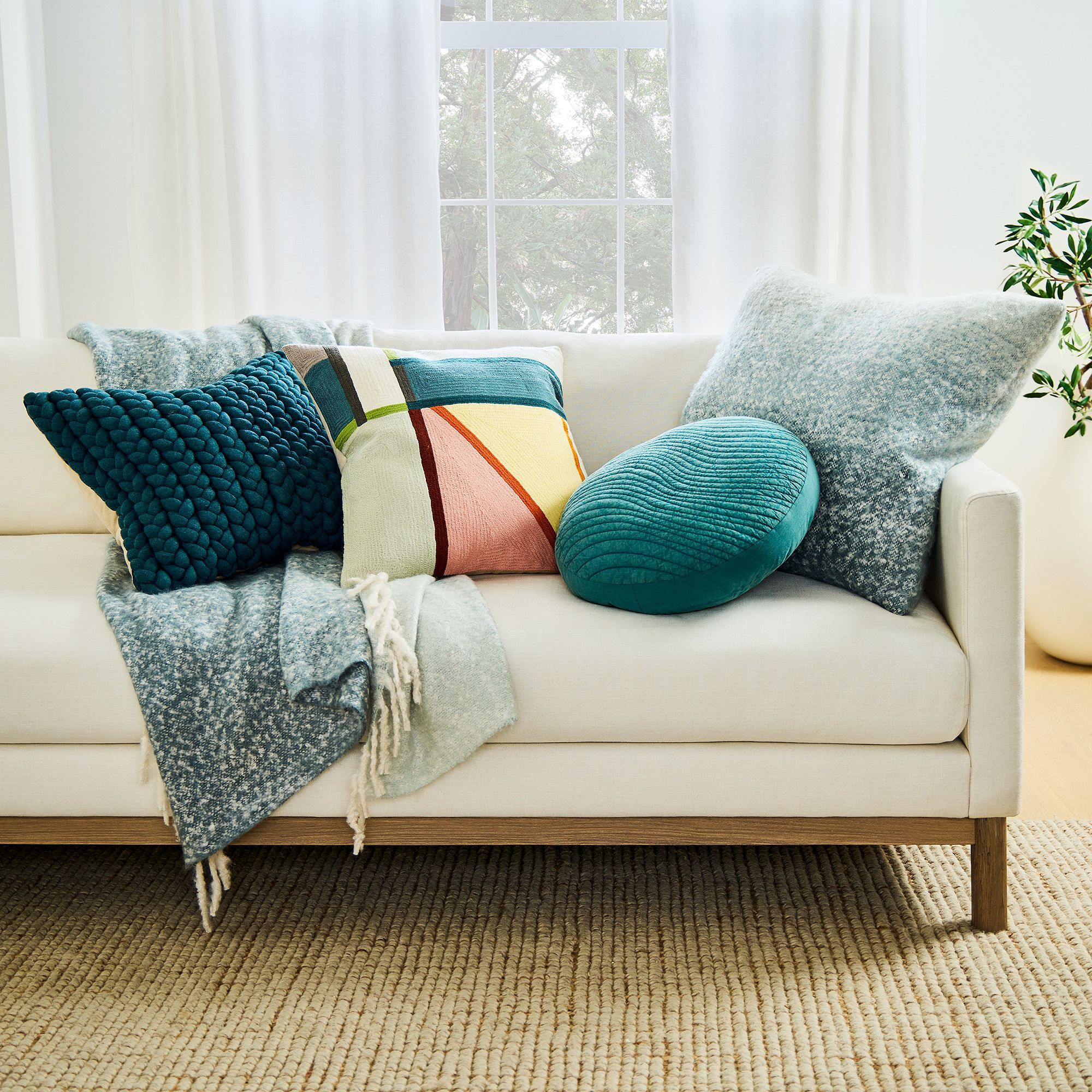 Braided Jersey Pillow Cover thumbnail 2