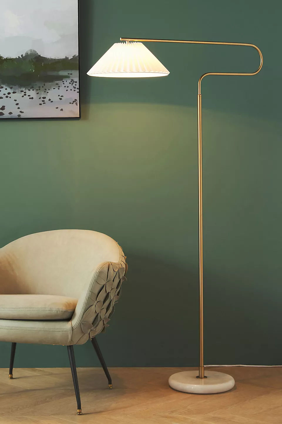 Harriet Pleated Floor Lamp thumbnail 2
