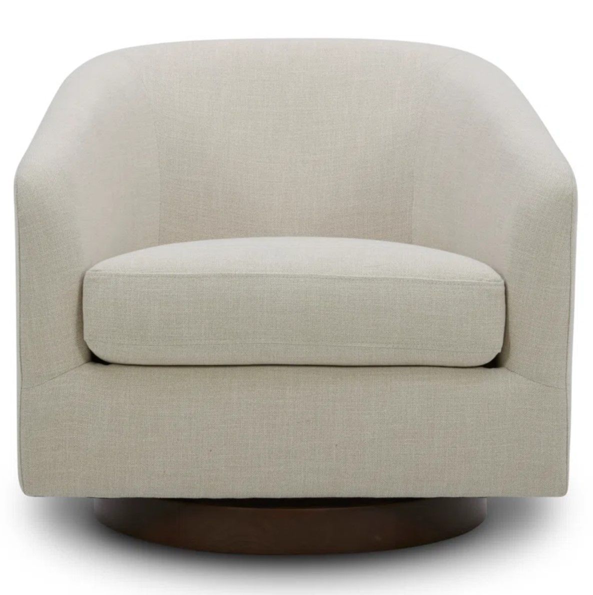 Aiden Upholstered Swivel Barrel Chair thumbnail 3