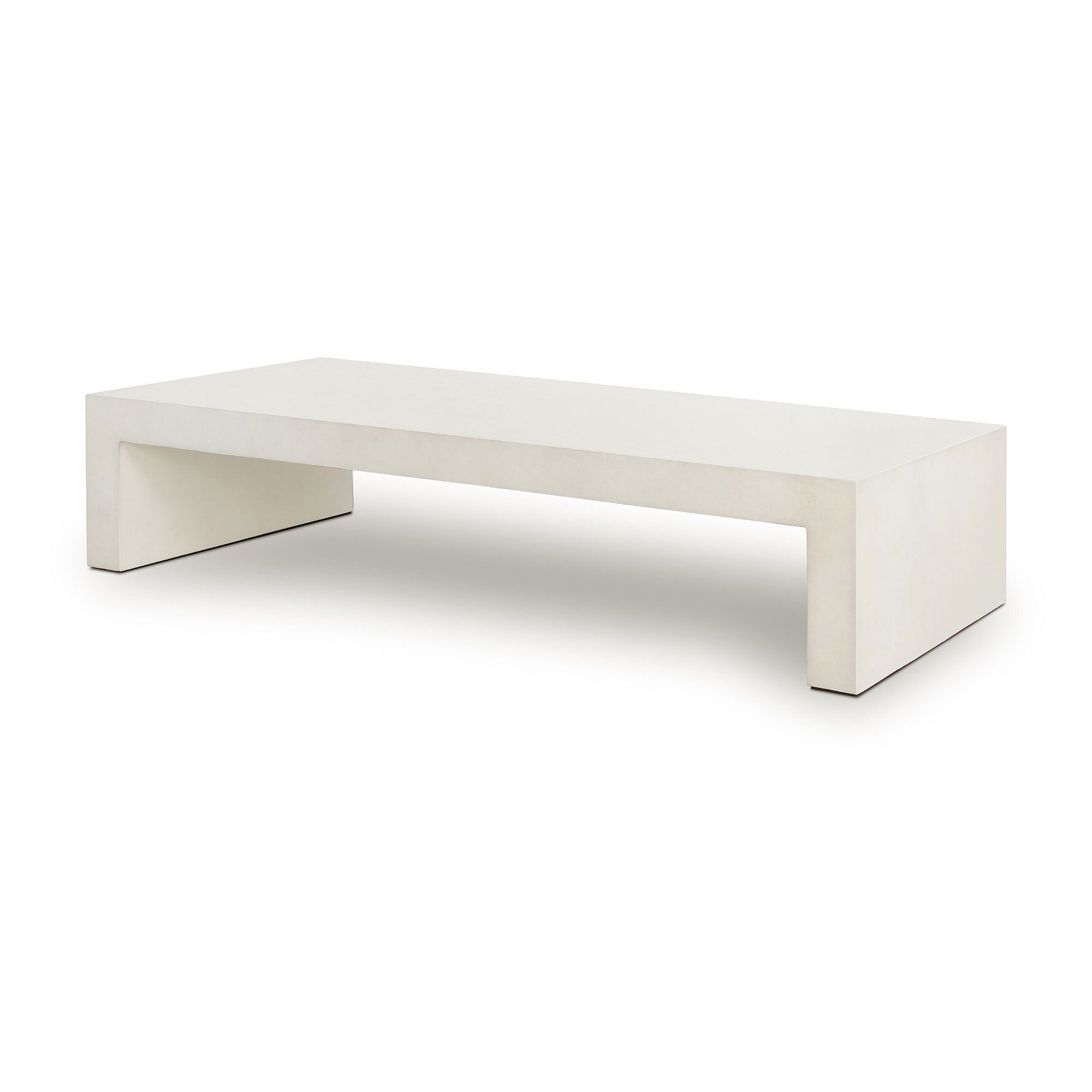 Concrete Waterfall Rectangle Coffee Table thumbnail 2
