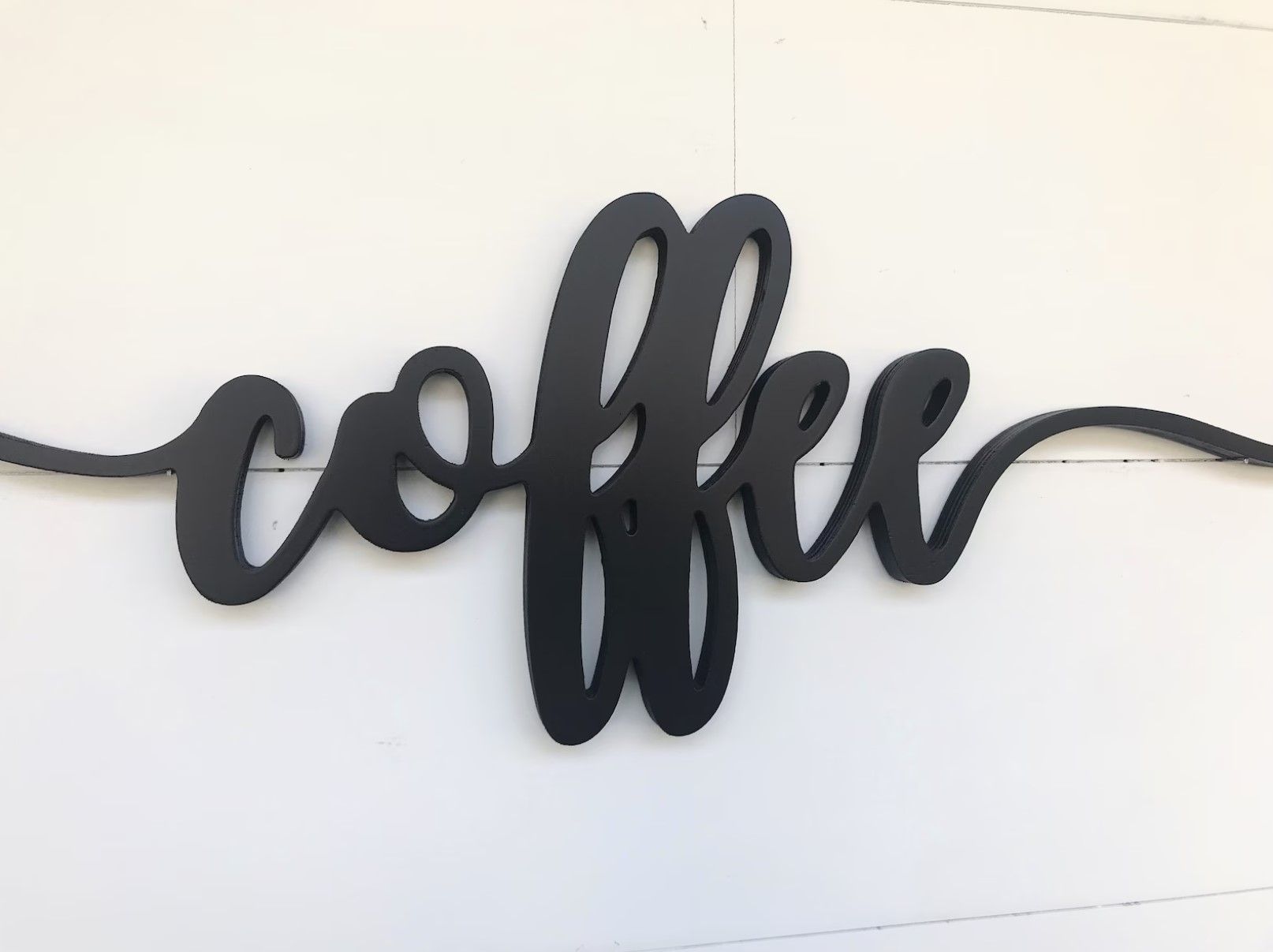 Coffee Wood Cutout Sign thumbnail 2