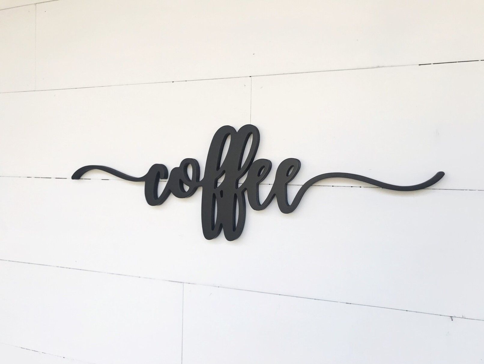Coffee Wood Cutout Sign thumbnail 3