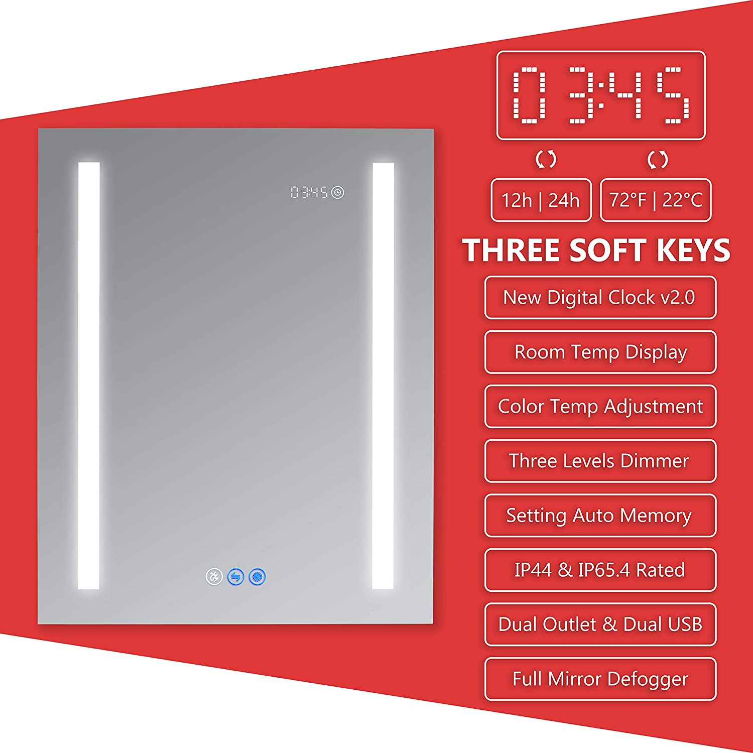 Decadom Led Mirror Medicine Cabinet thumbnail 5