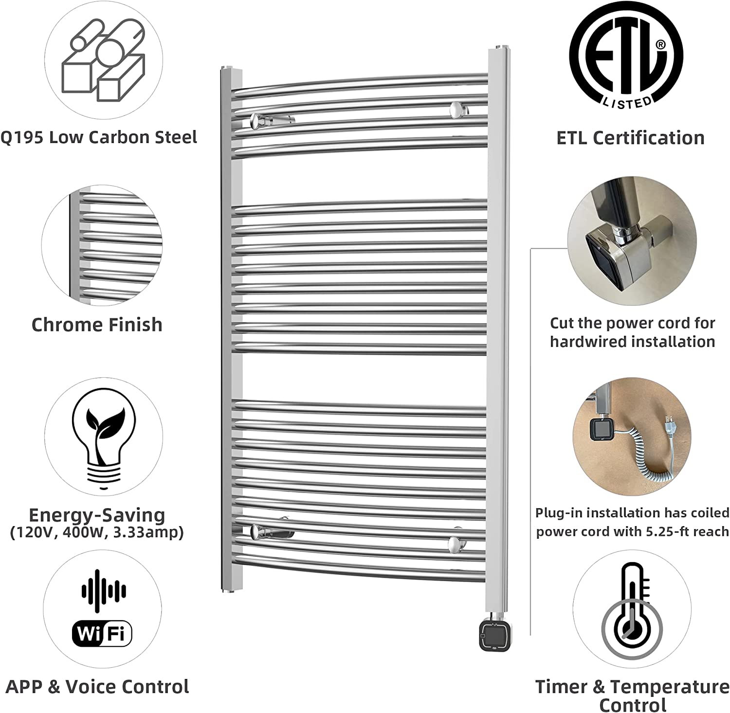 Heatgene Smart Towel Warmer with Timer and Temperature Control thumbnail 4