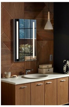 Kohler Verdera Lighted Single Door Medicine Cabinet thumbnail 2