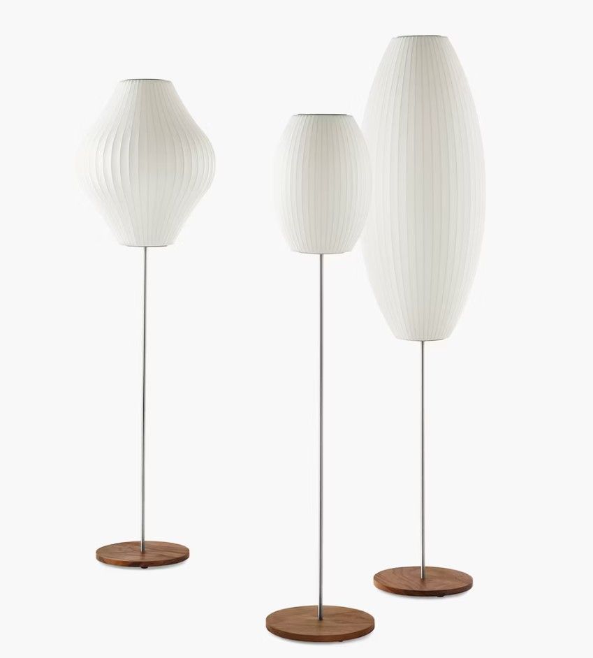 Nelson Pear Lotus Floor Lamp thumbnail 2