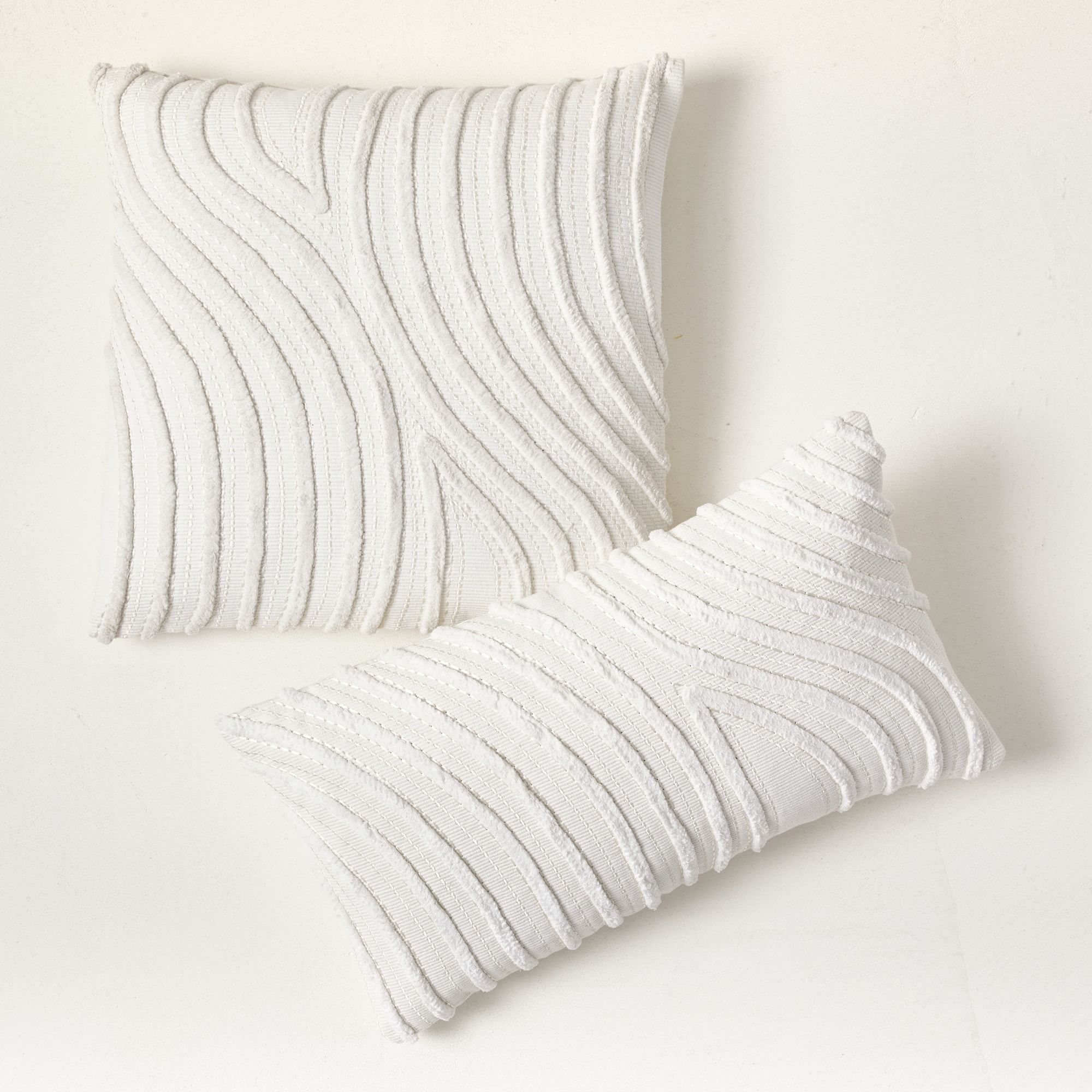 Textured Waves Pillow Cover-12"X21" thumbnail 2
