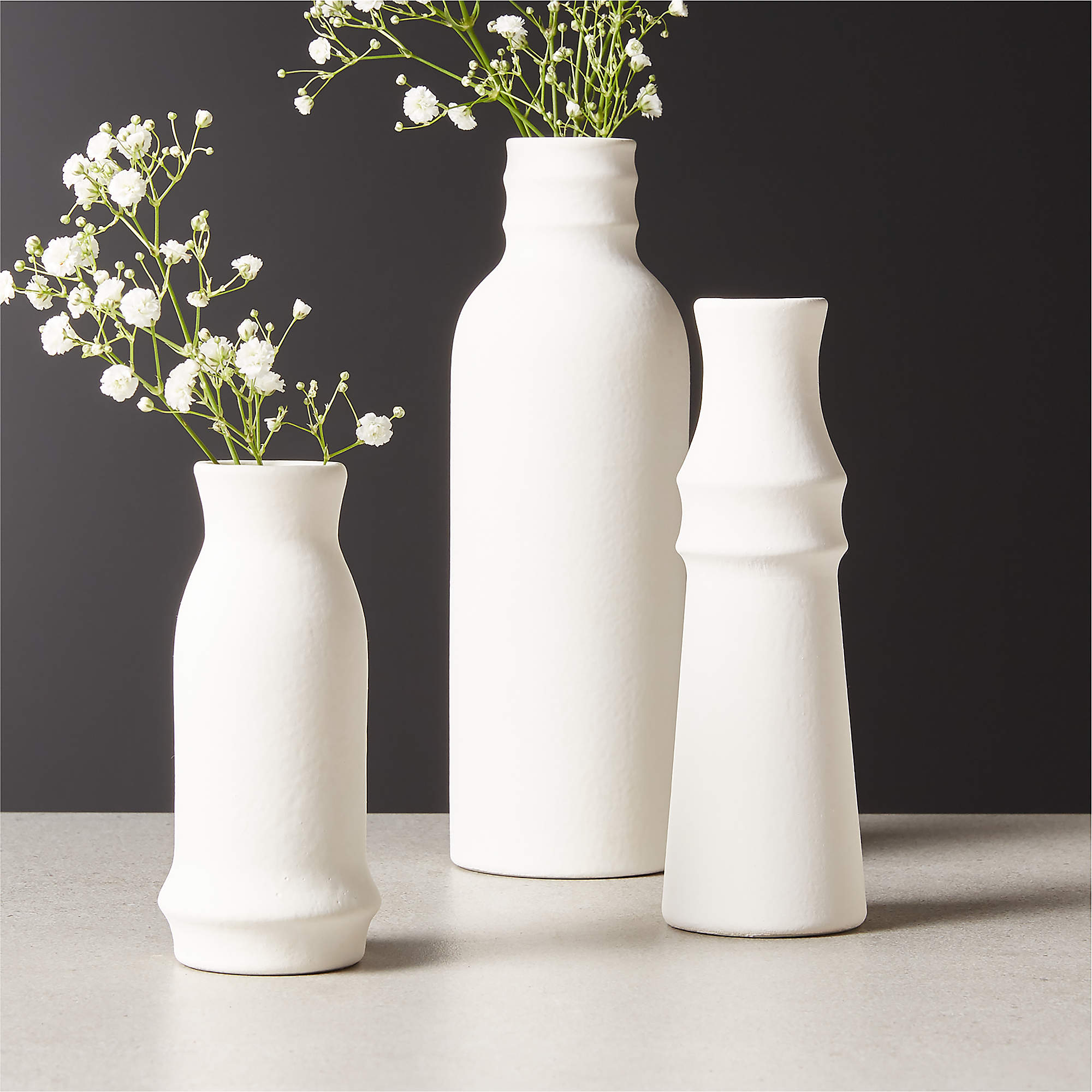 Fleur Off White Bud Vase-Large thumbnail 3