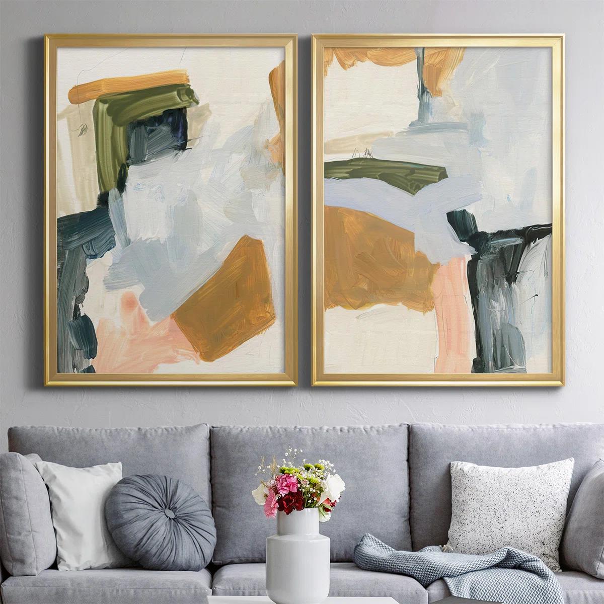 Palette Meld I 2 Piece Single Picture Frame Painting Set on Canvas thumbnail 2