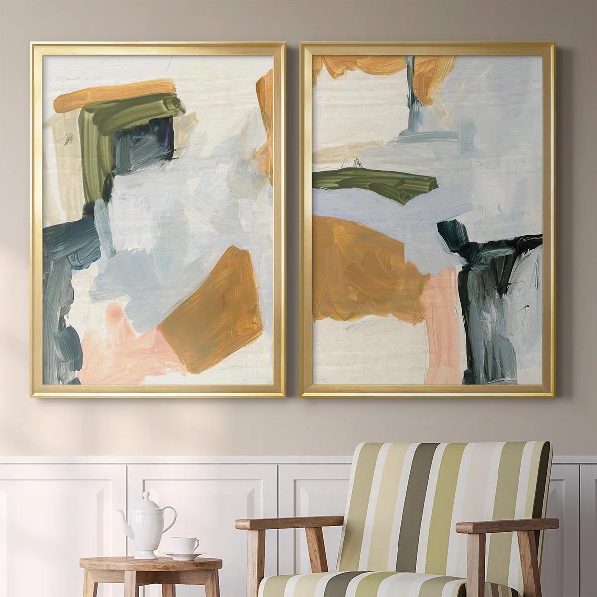 Palette Meld I 2 Piece Single Picture Frame Painting Set on Canvas thumbnail 4