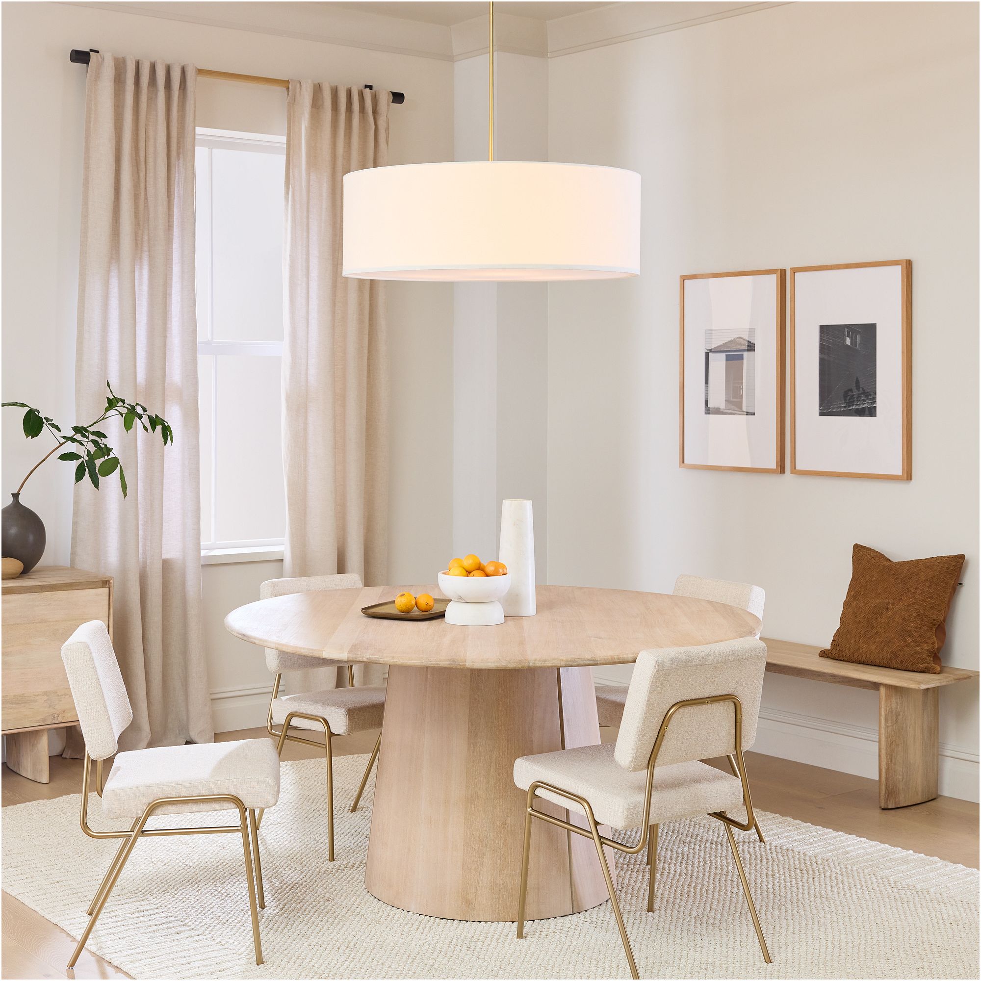 Anton Round Pedestal Dining Table thumbnail 2