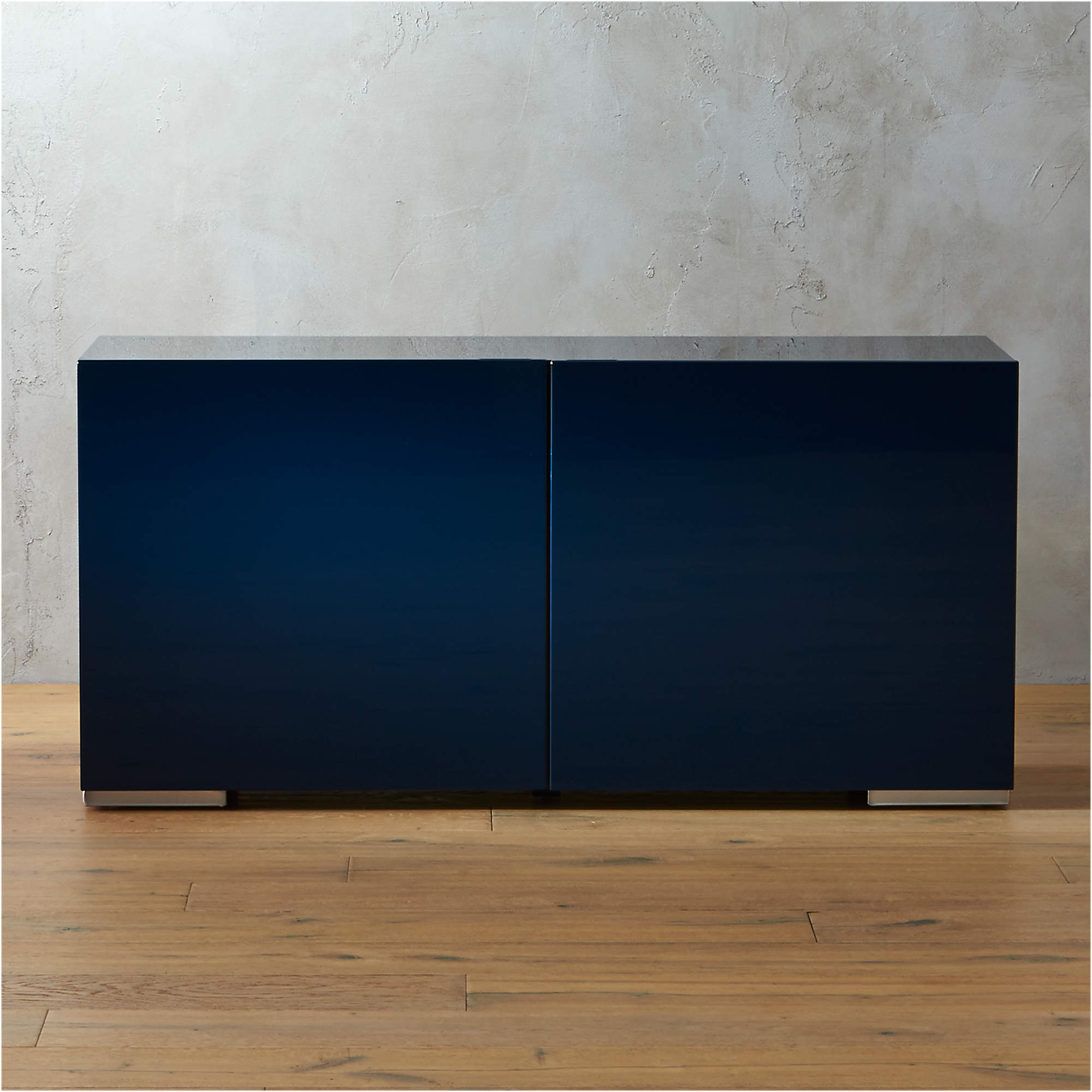 Fuel High Gloss Navy Blue Credenza thumbnail 2