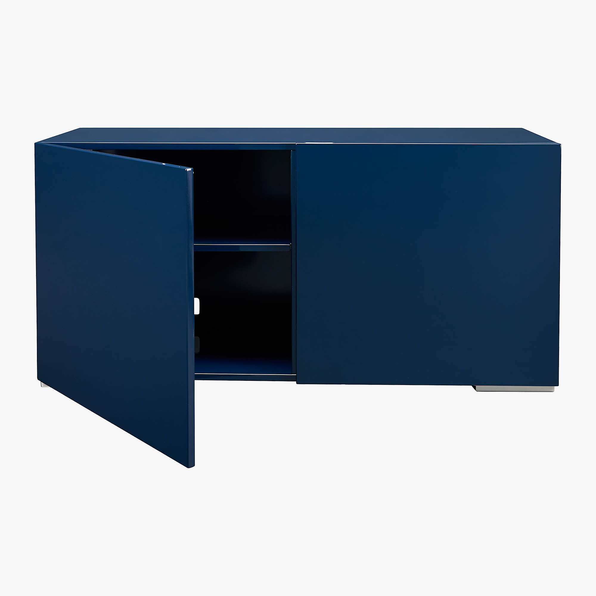 Fuel High Gloss Navy Blue Credenza thumbnail 4