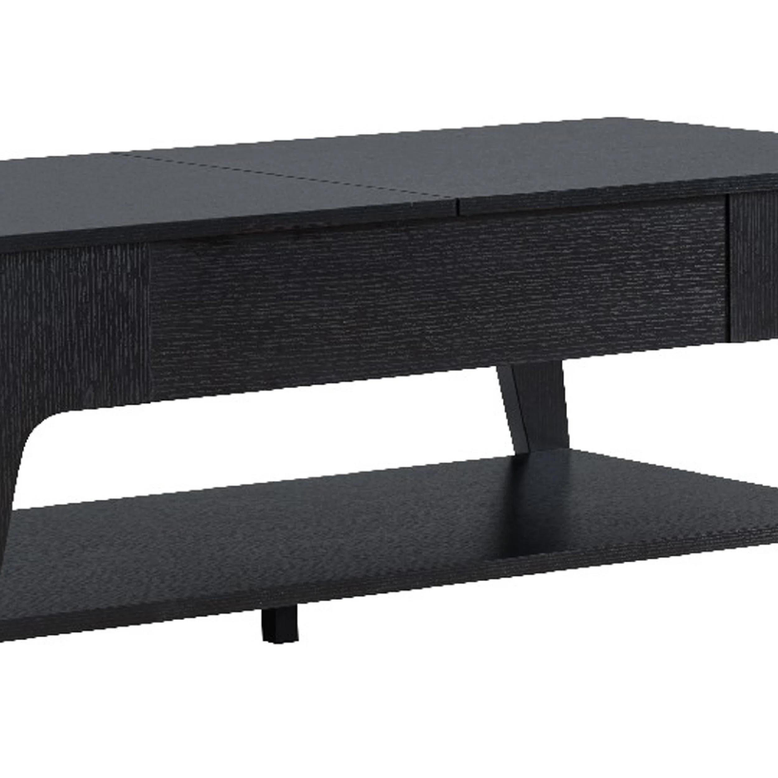 Edward Coffee Table With Lift Top And Bottom Shelf thumbnail 5