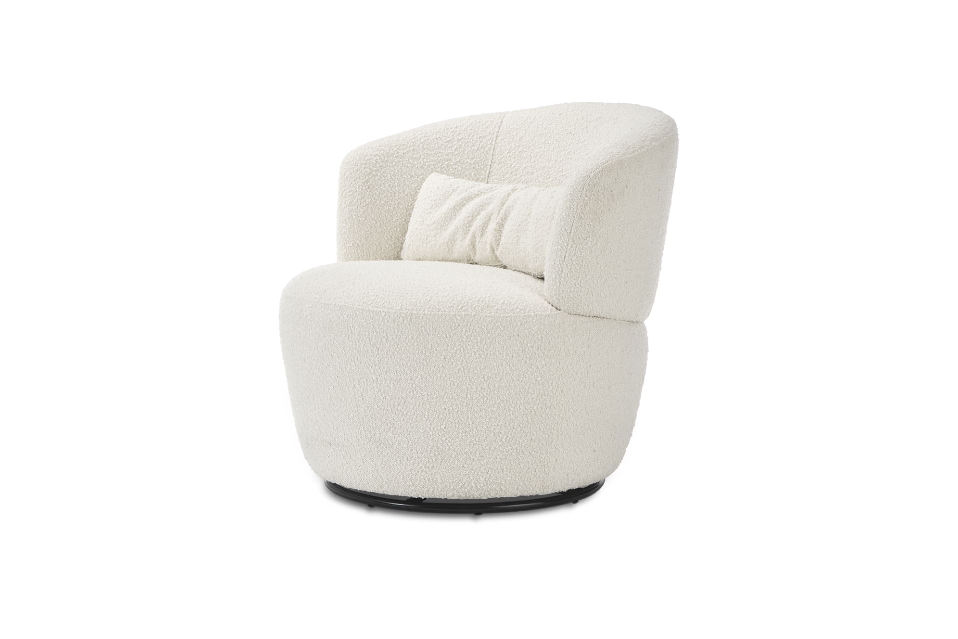 Amber Boucle Swivel Chair thumbnail 6