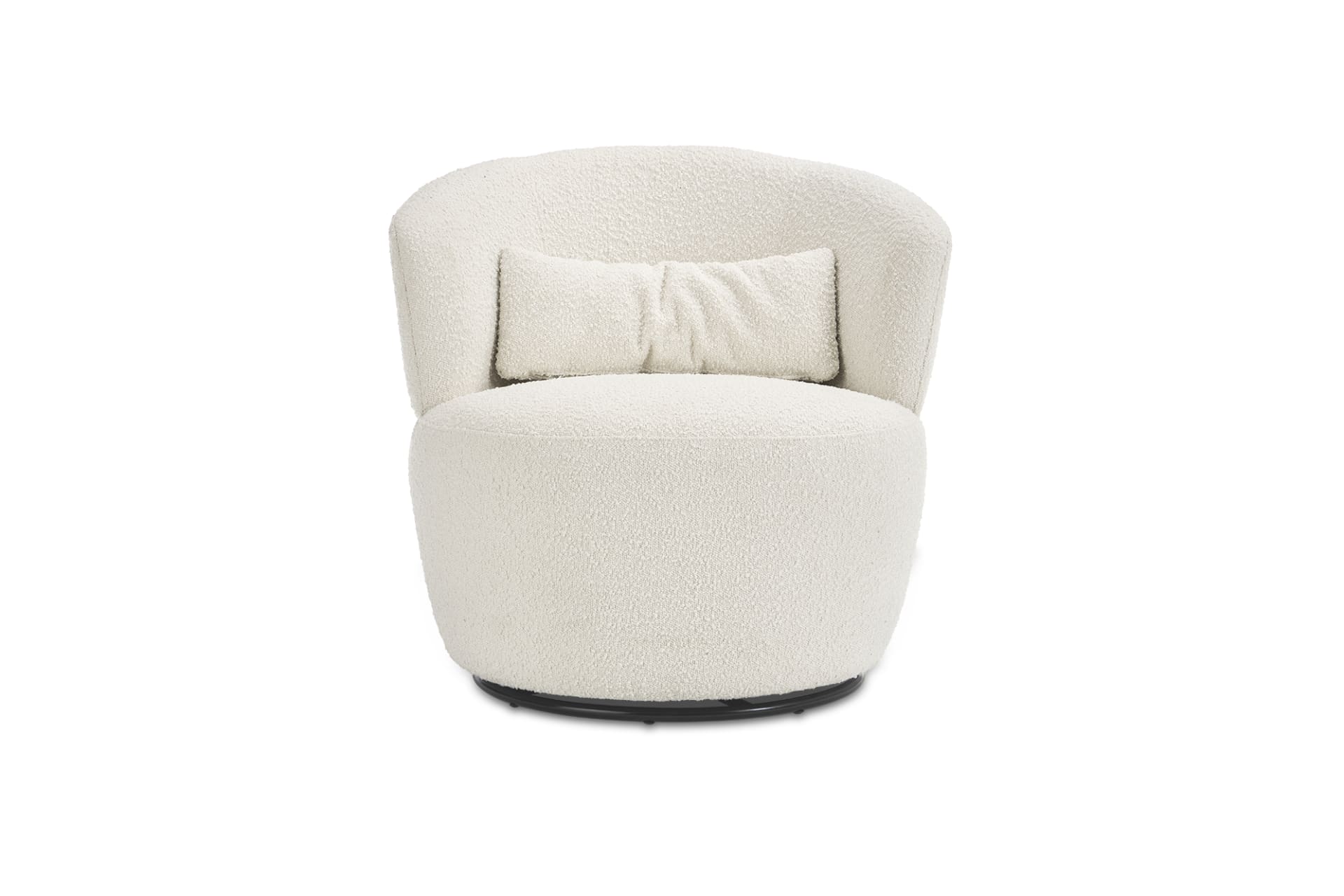 Amber Boucle Swivel Chair thumbnail 3