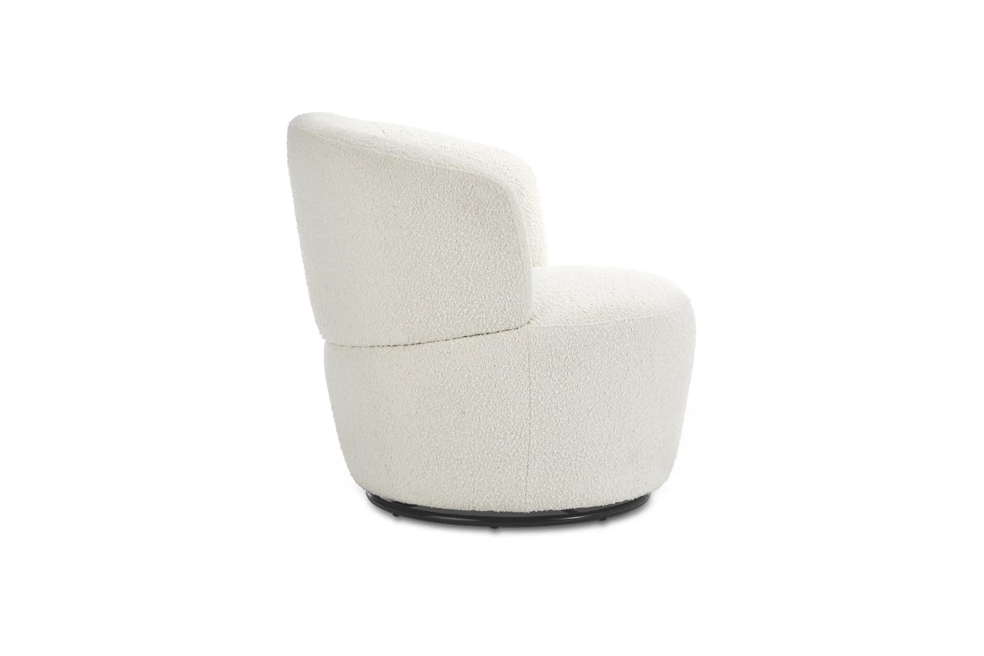 Amber Boucle Swivel Chair thumbnail 4
