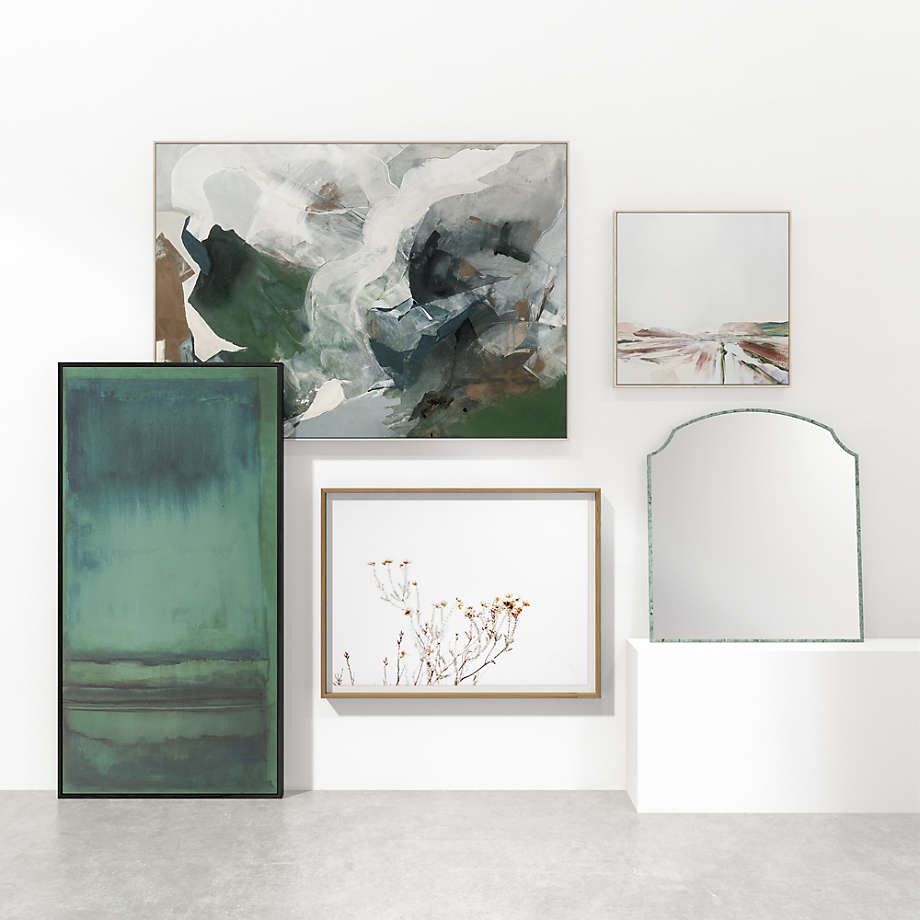 Forest Movement Framed Green Abstract thumbnail 3
