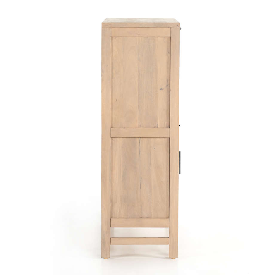 Libby Natural Mango Wood Bar Cabinet with Storage thumbnail 4