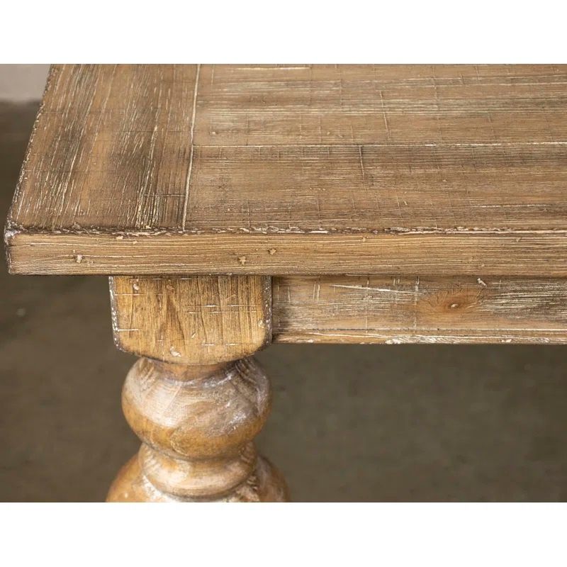 Bauer Extendable Pine Solid Wood Dining Table thumbnail 3