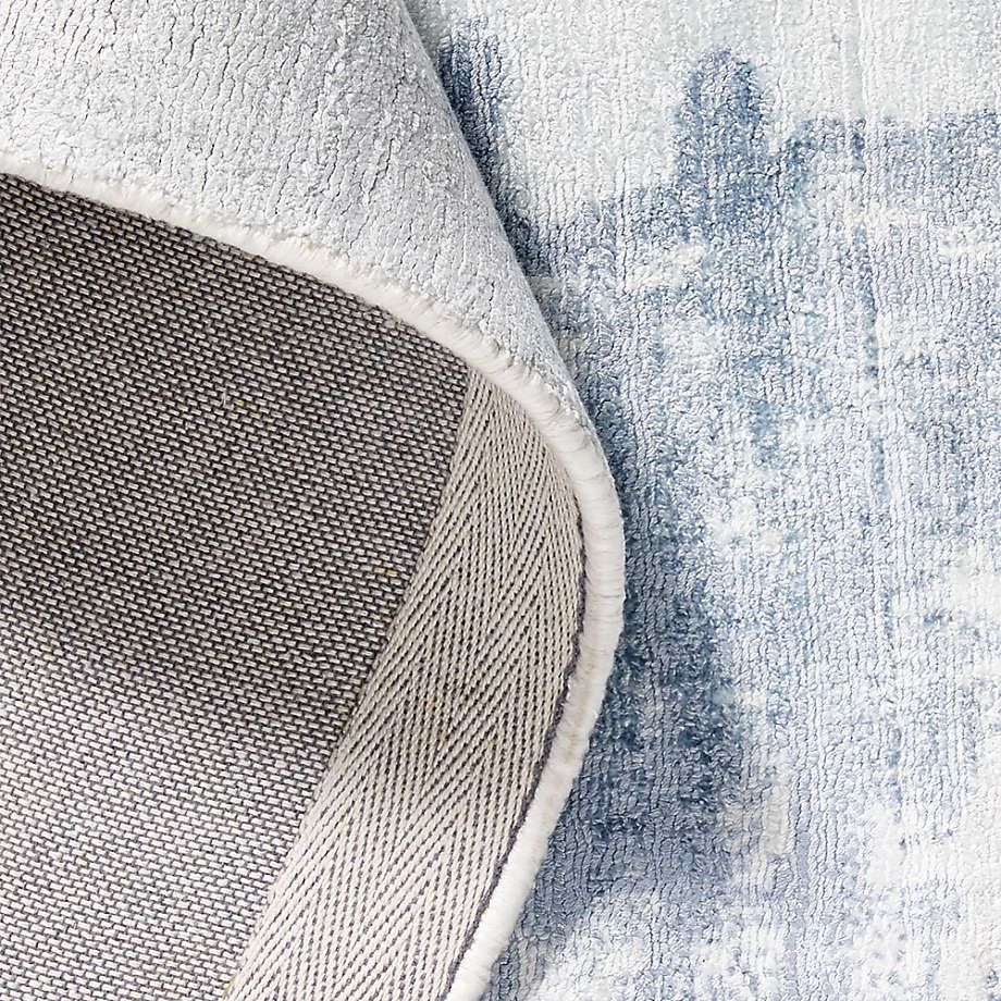 Tottori Blue Abstract Area Rug 9x12 thumbnail 4