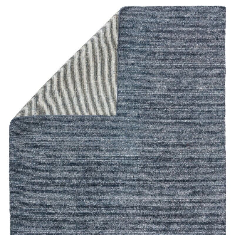 Marinette Handmade Dark Blue Rug thumbnail 3