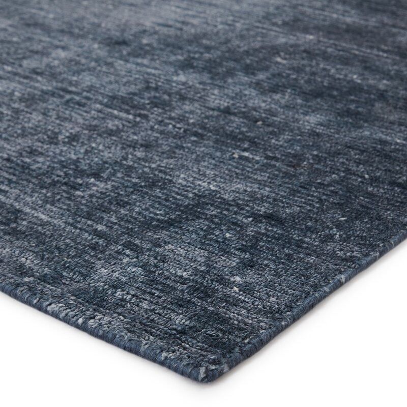 Marinette Handmade Dark Blue Rug thumbnail 4