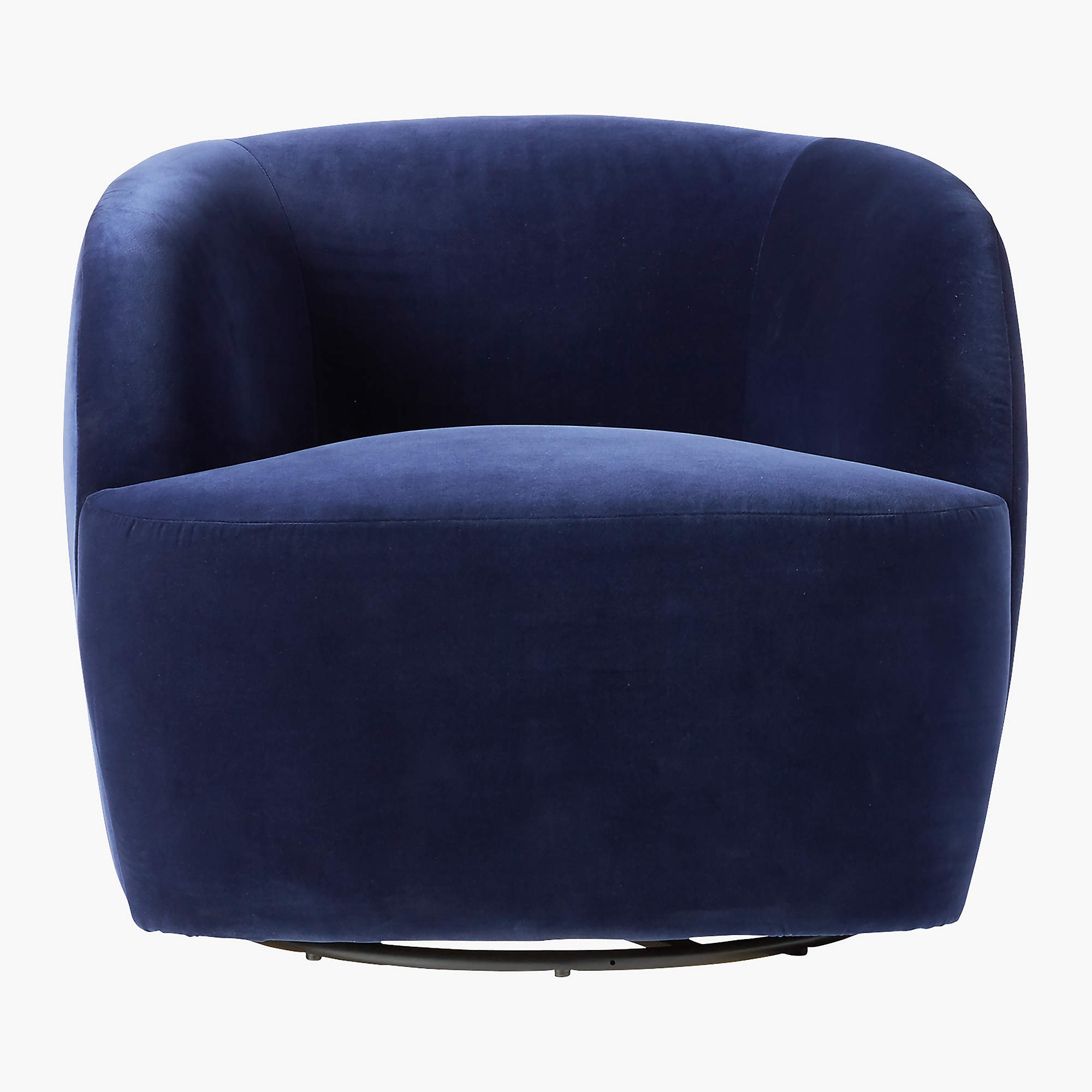 GWYNETH NAVY VELVET SWIVEL CHAIR thumbnail 2