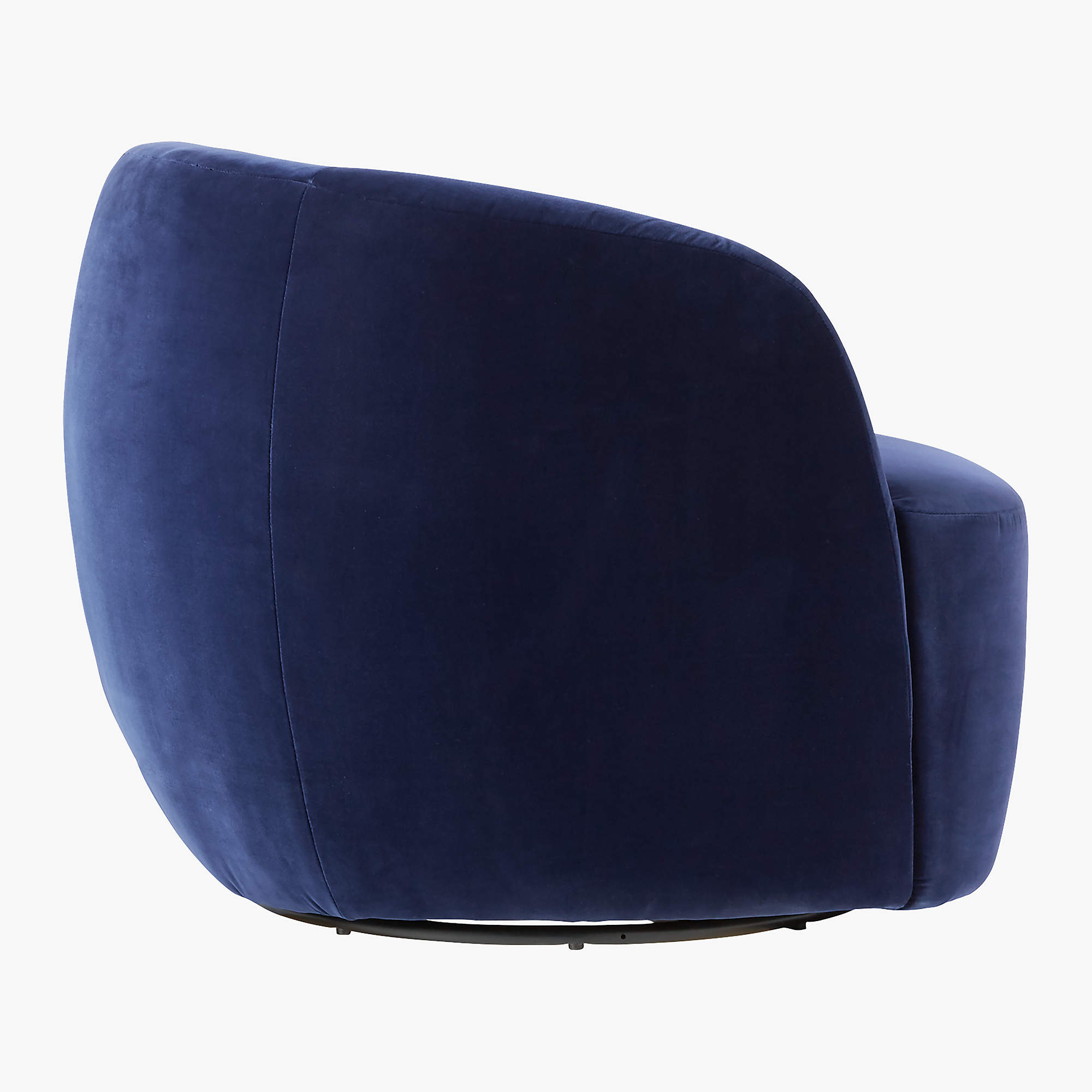 GWYNETH NAVY VELVET SWIVEL CHAIR thumbnail 3