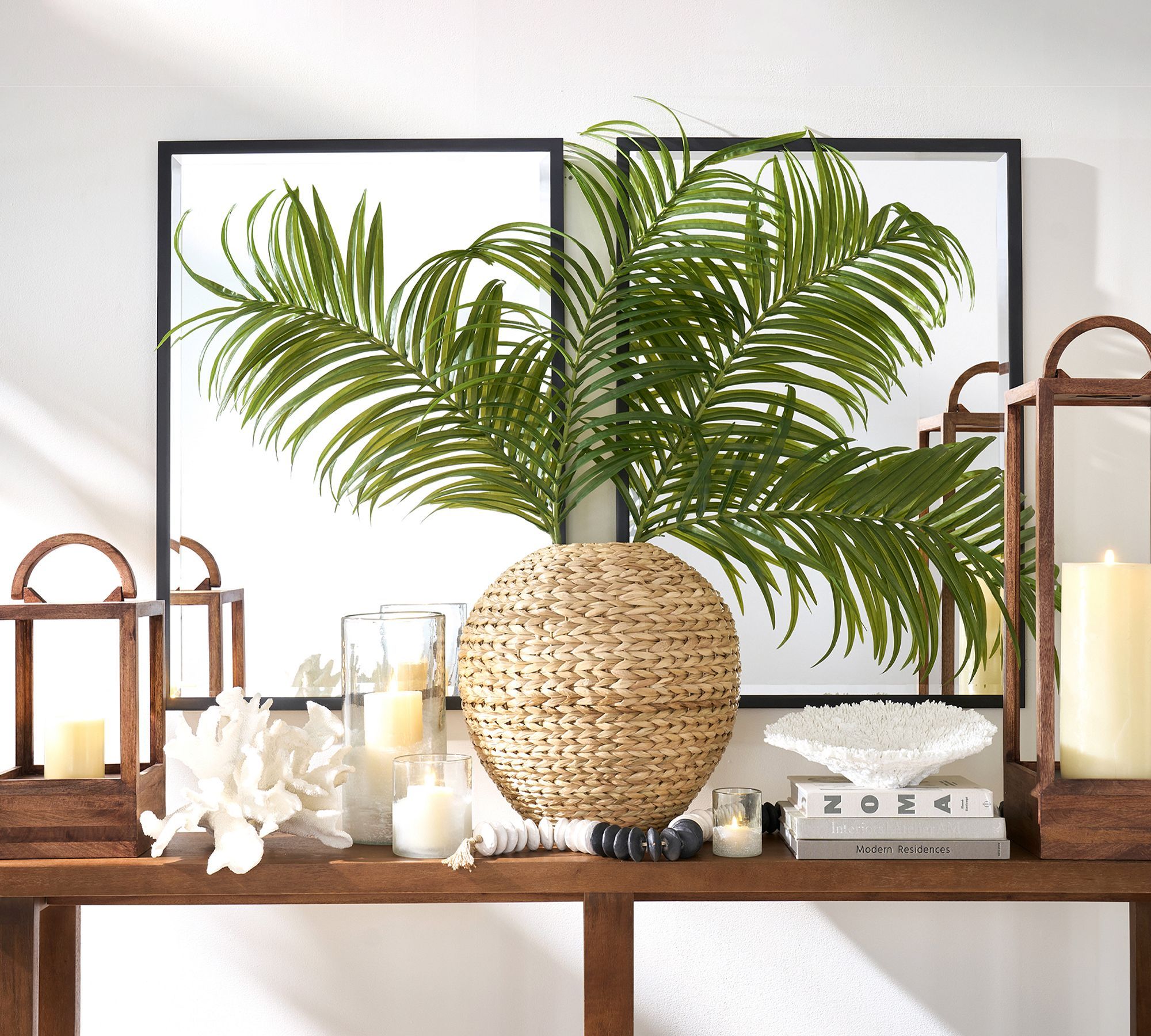 Faux Oversized Palm Leaf Branches thumbnail 5