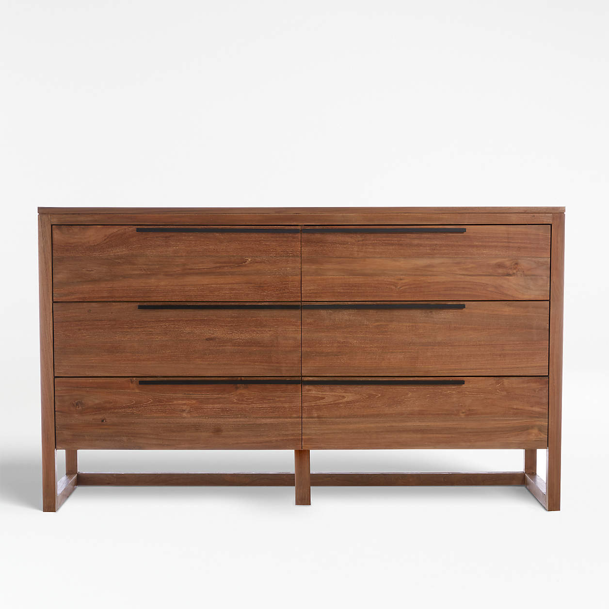 Linea Natural Teak Wood 6-Drawer Dresser thumbnail 2