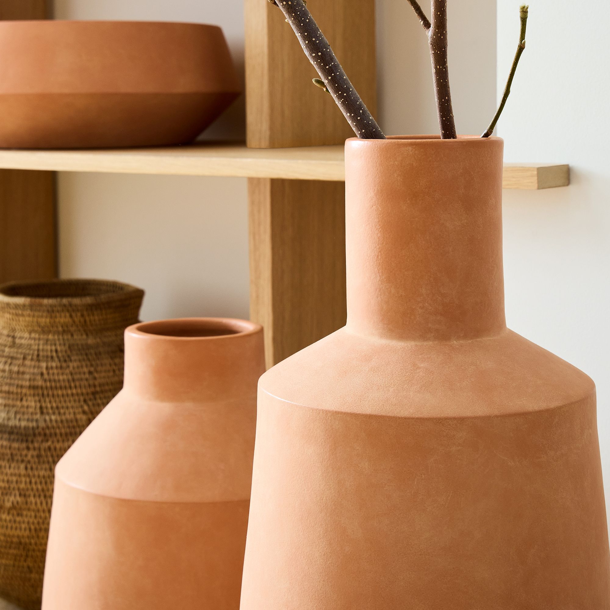 Oversized Terracotta Floor Vase thumbnail 3