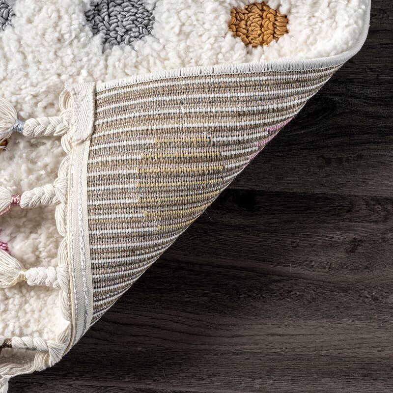 Weishaar Polka Dot Tasseled Shag Rug thumbnail 3