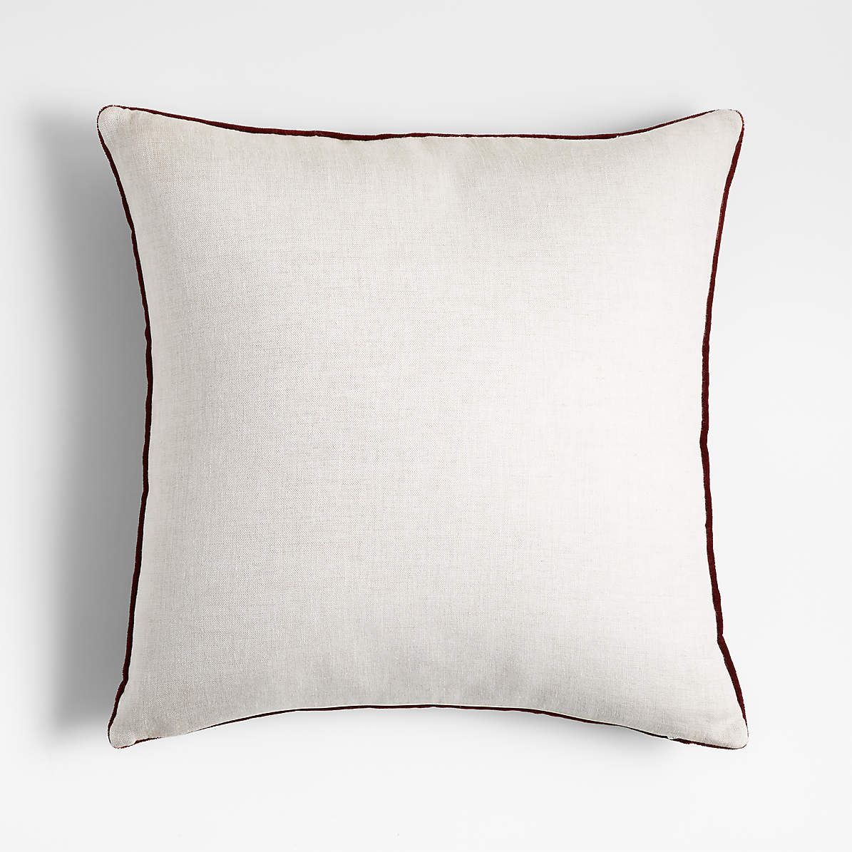 Brick 20x20 Faux Mohair Throw Pillow Cover thumbnail 3