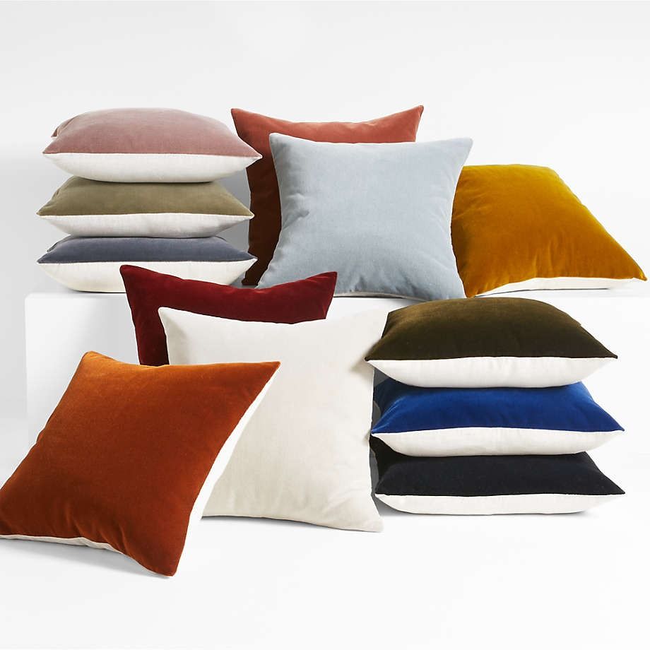 Brick 20x20 Faux Mohair Throw Pillow Cover thumbnail 4
