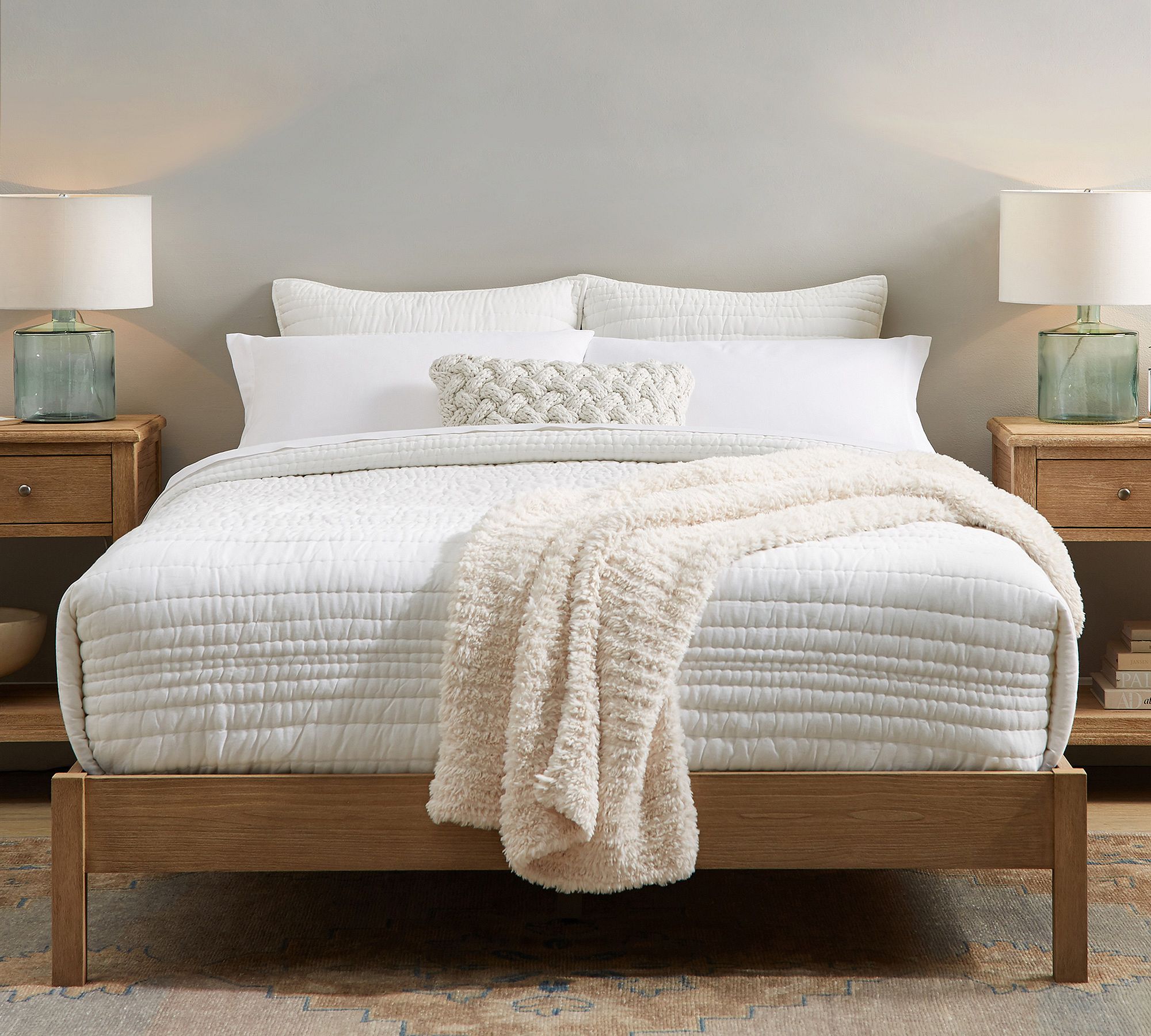 Wood Platform Bed Frame-Queen thumbnail 2