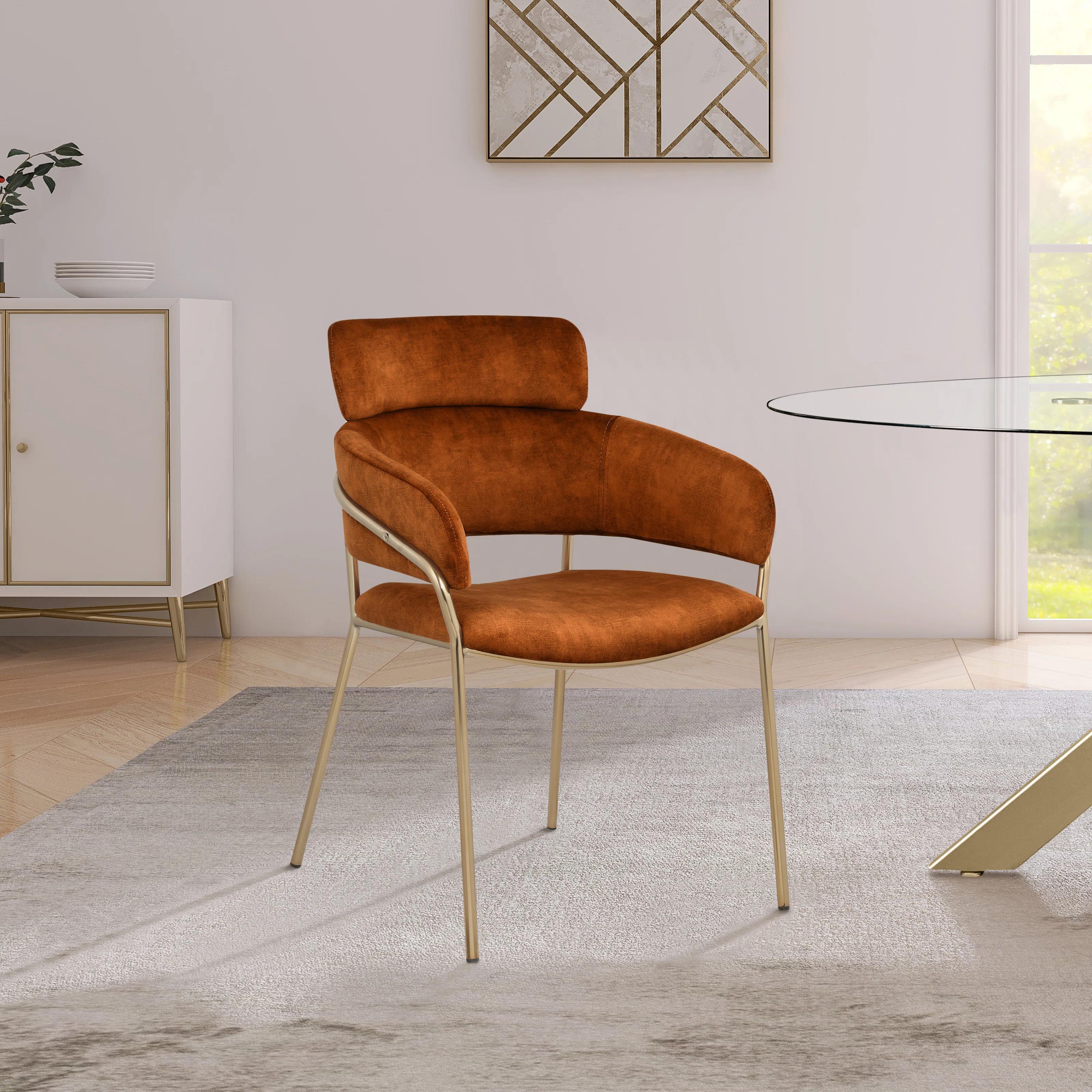 Yara Velvet Dining Chair ( Set of 2 ) thumbnail 2