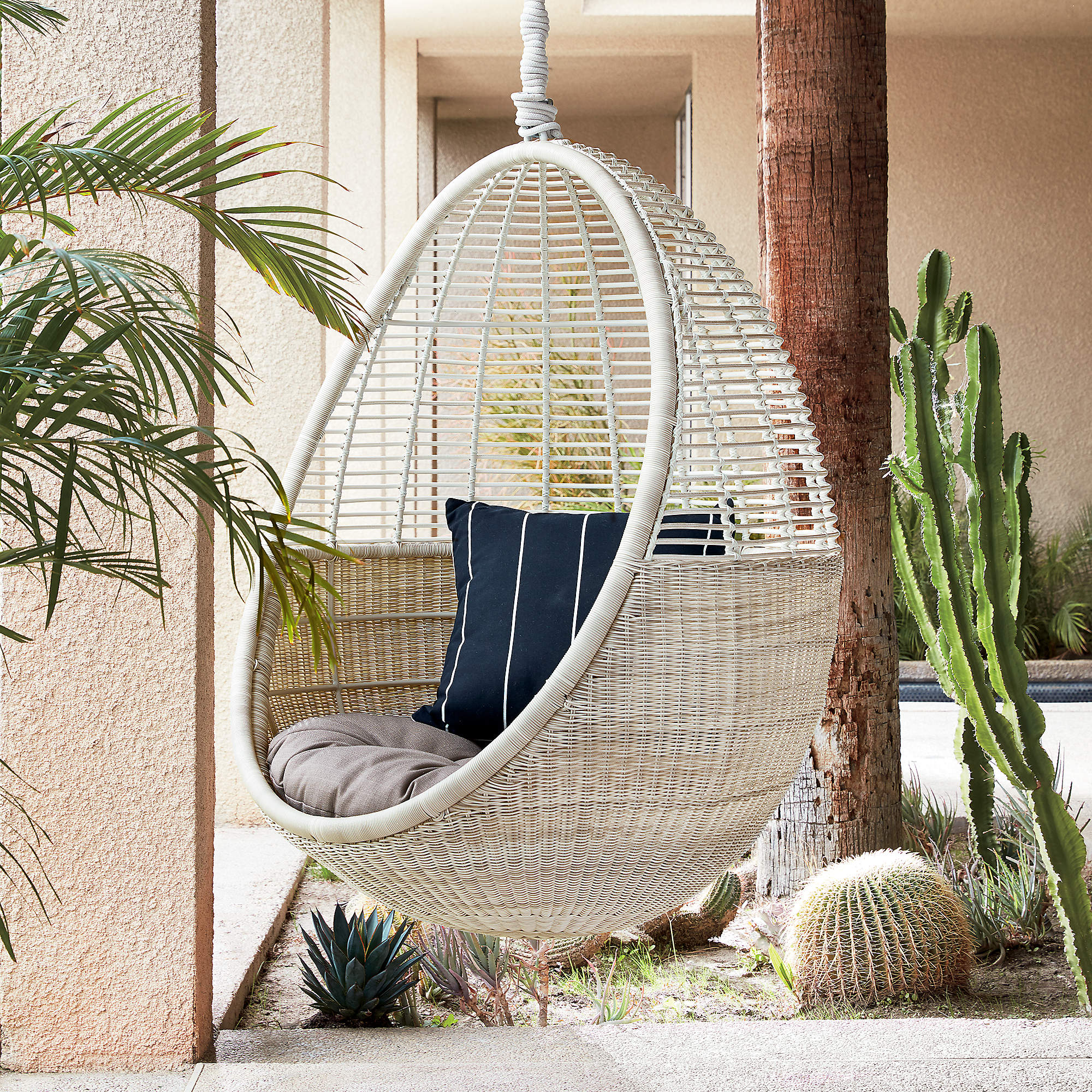 Pod Hanging Outdoor Chair with Cushion thumbnail 9