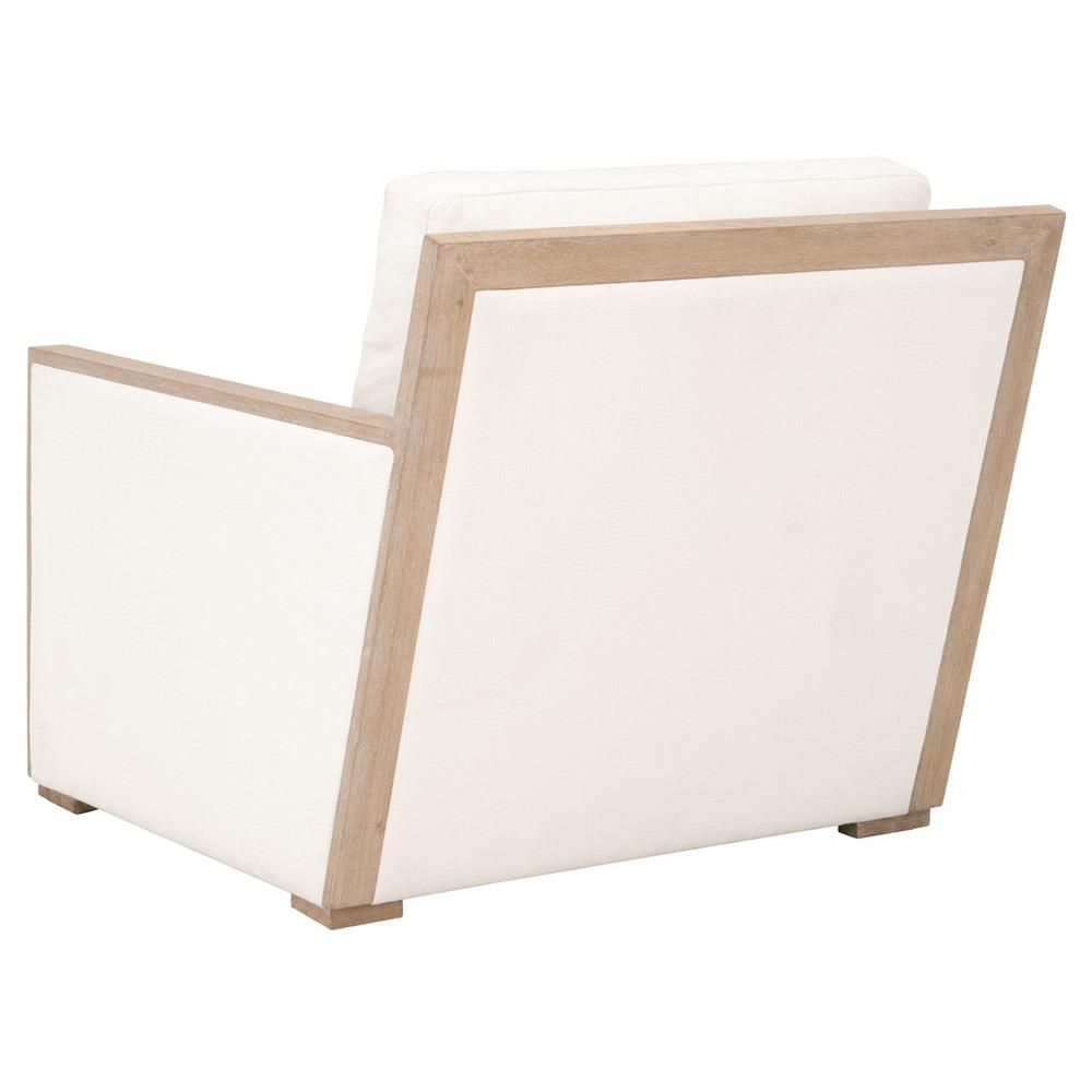 Hatty Rustic Lodge White Performance Cushion Oak Frame Sofa Arm Chair thumbnail 4
