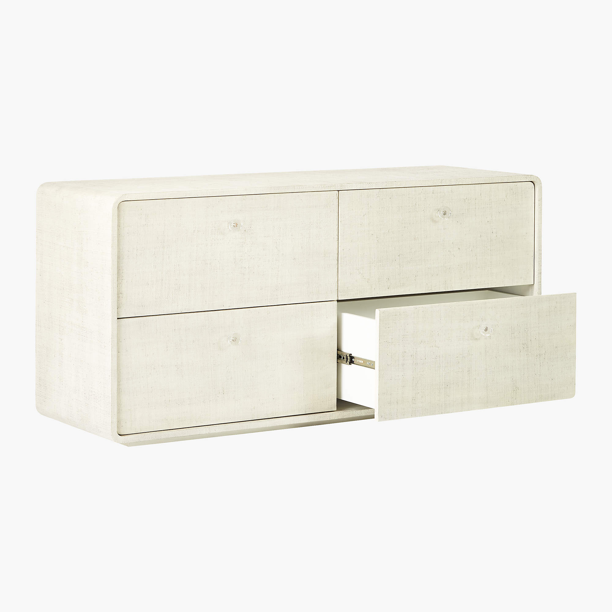 Archer Lacquered Linen Low Dresser thumbnail 5