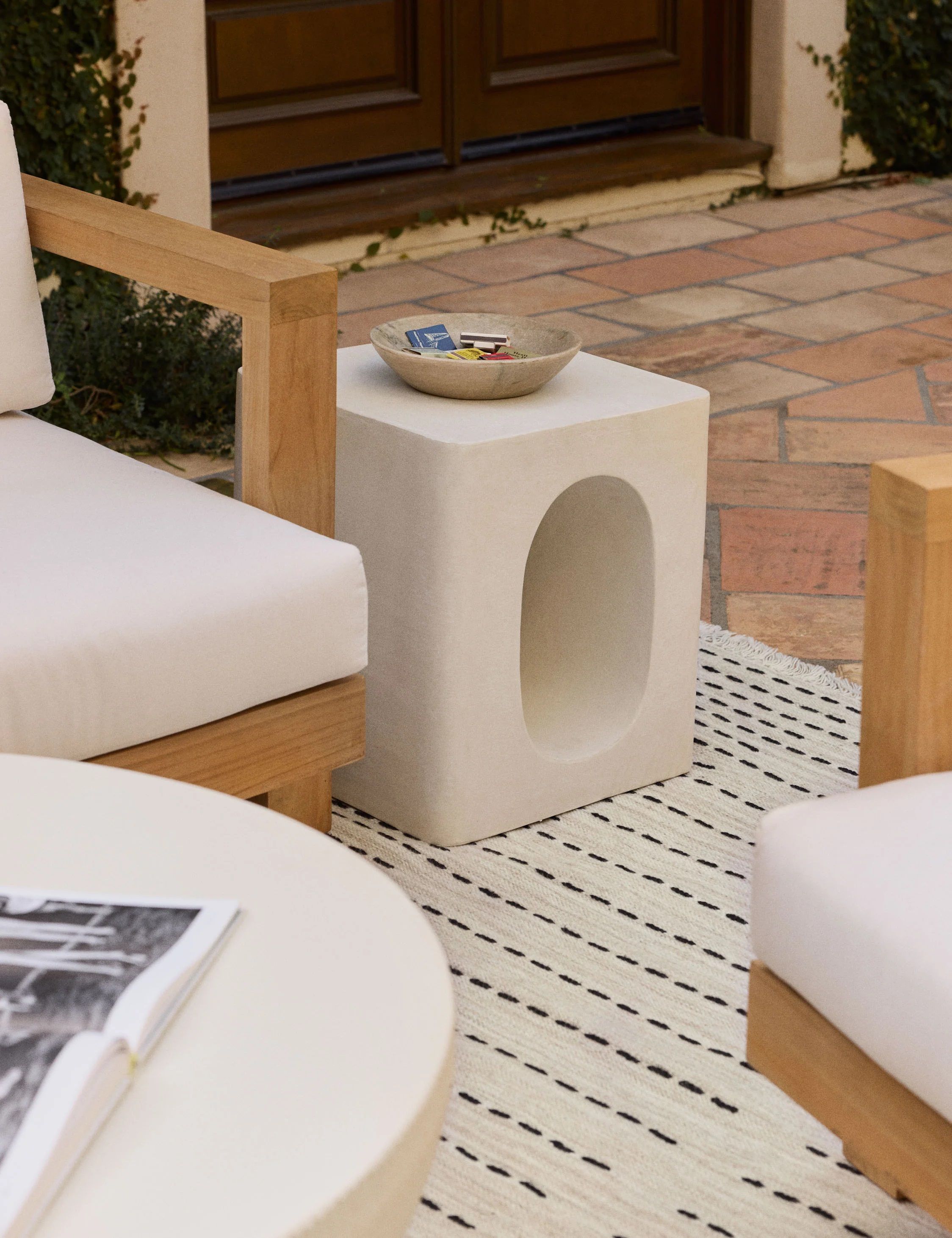 Nasir Indoor and  Outdoor Side Table thumbnail 2