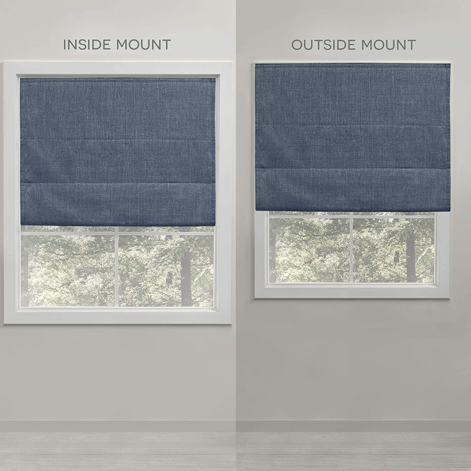 Exclusive Home Acadia Blackout Roman Shade-31"x64" thumbnail 4