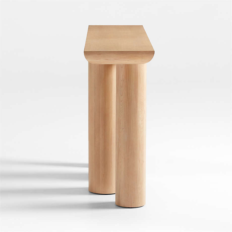 Bomen Natural Oak Wood Console Table thumbnail 3